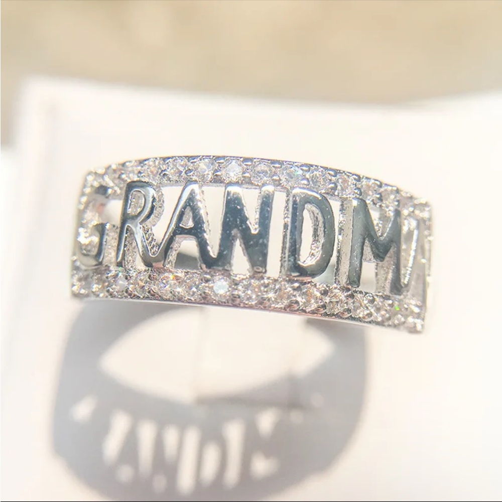 New Women’s 925 Silver Beautiful Grandma Ring - Picture 4 of 6